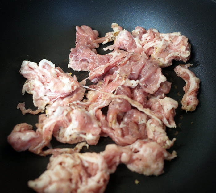 豚肉とアサリのパスタ