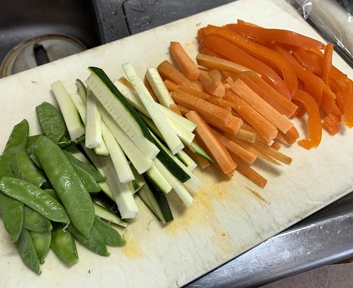 野菜のジョンと低温調理レバー