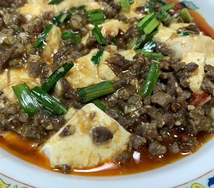 ラム肉の麻婆豆腐