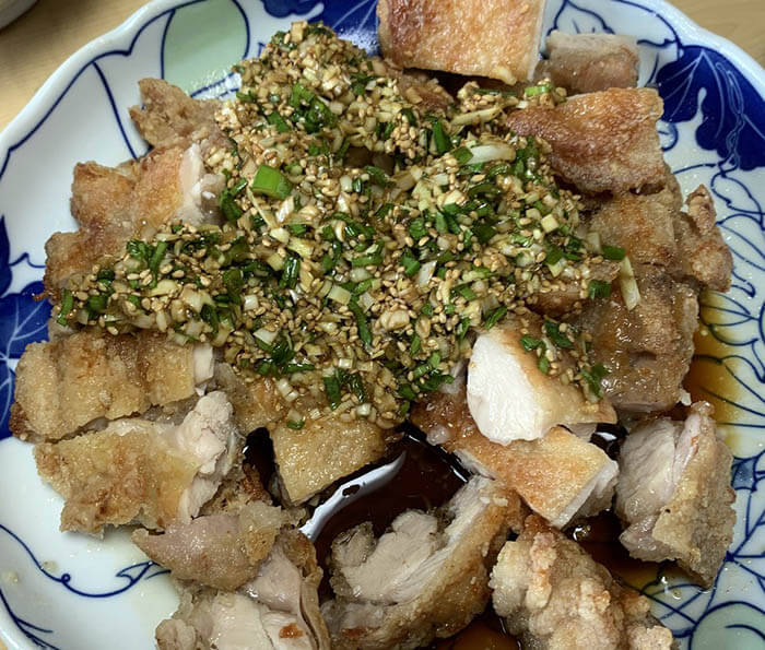 油淋鶏と伊府麺