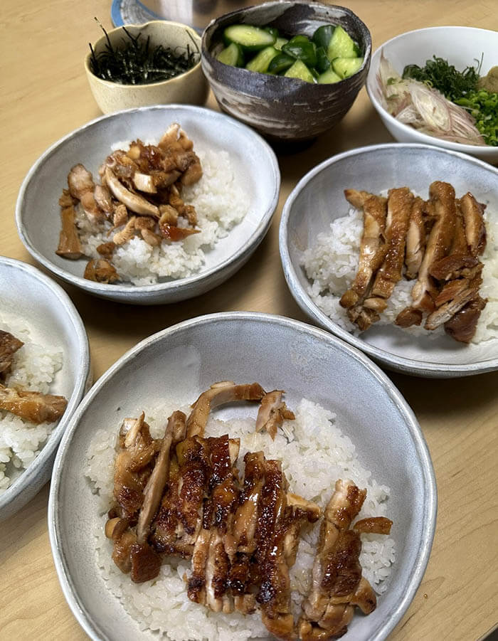 鶏のひつまぶし丼