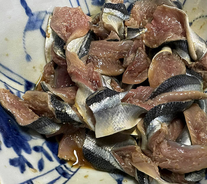 秋刀魚の手綱焼き