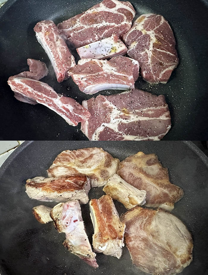 豚肉とキャベツの煮込み