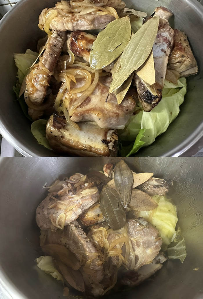 豚肉とキャベツの煮込み