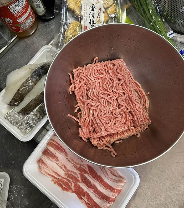 タラの中華蒸しと肉団子スープ