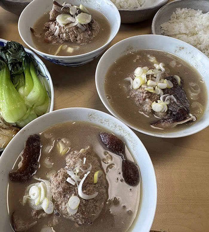 タラの中華蒸しと肉団子スープ