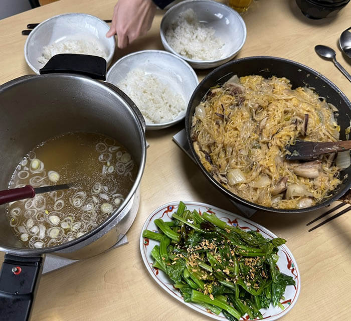 酸菜と豚肉春雨炒め