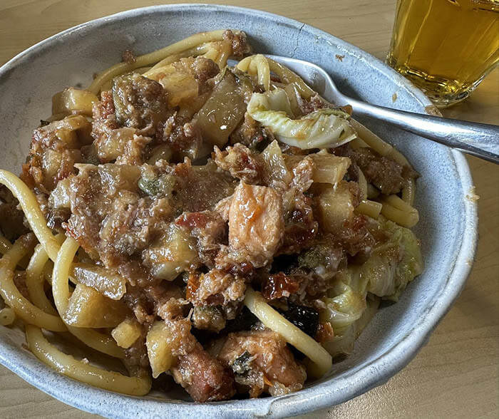 250508豚肉のラグーパスタ