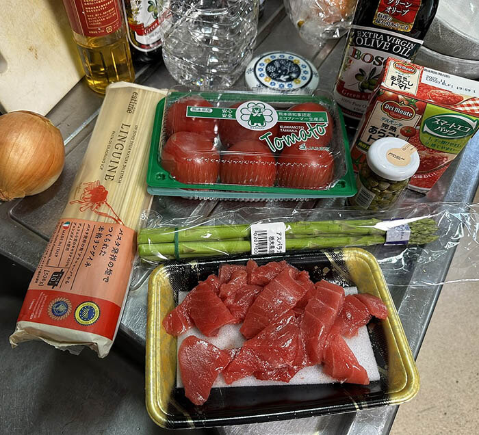 マグロのスパゲッティ