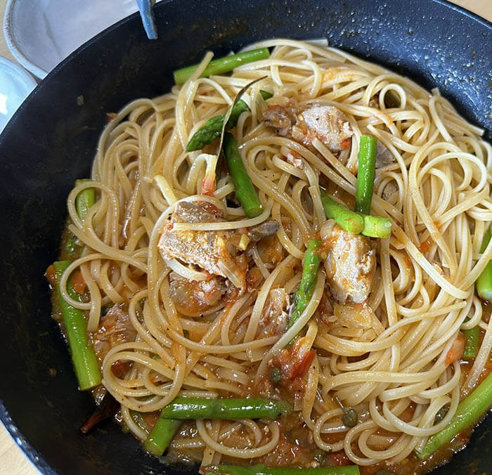 マグロのスパゲッティ