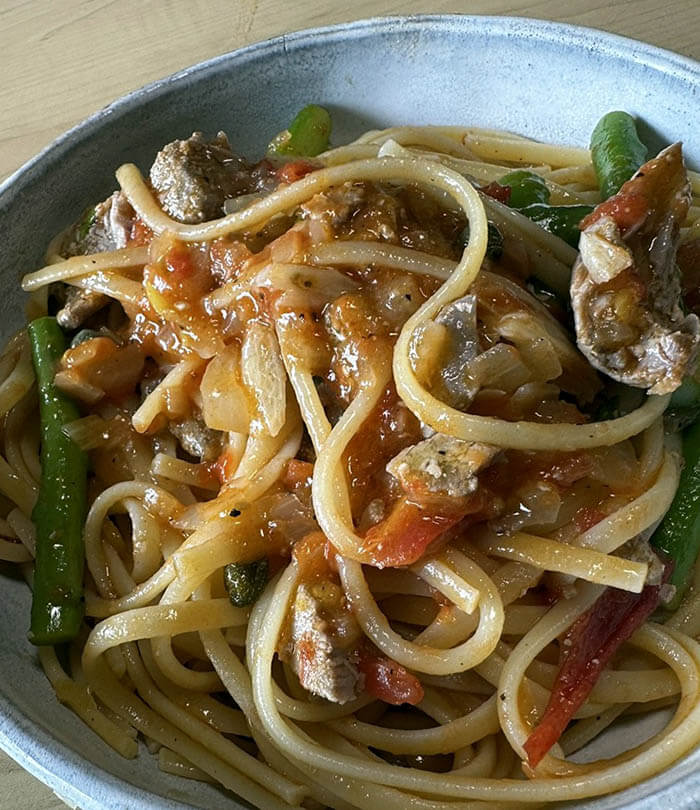 マグロのスパゲッティ