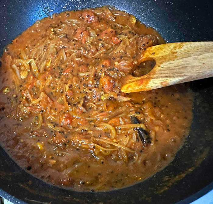 ブリの南インド風カレー