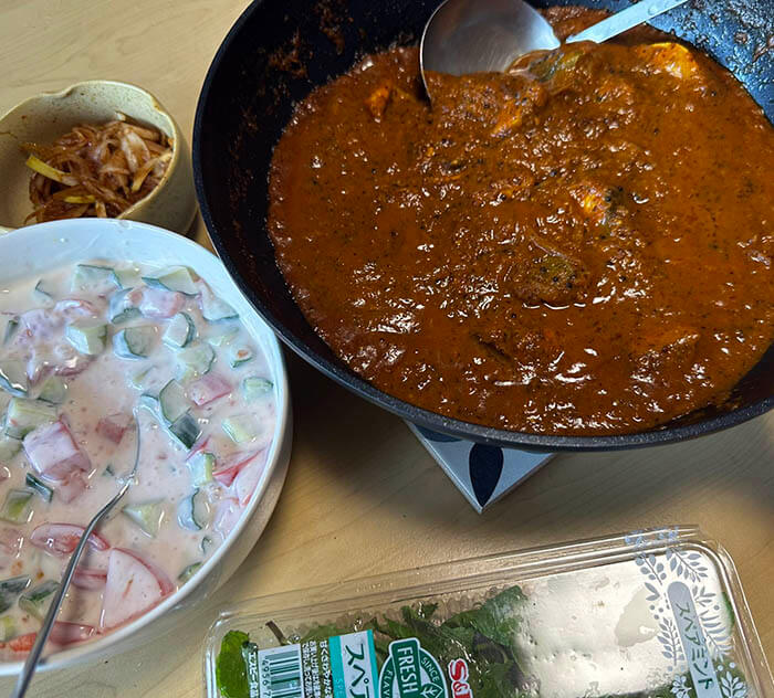 ブリの南インド風カレー