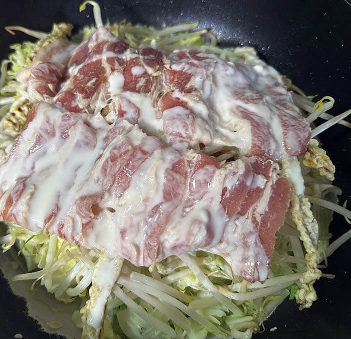 試してガッテン風広島お好み焼き