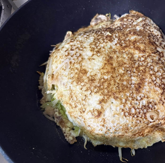 試してガッテン風広島お好み焼き
