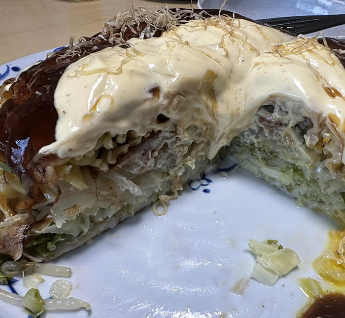 試してガッテン風広島お好み焼き