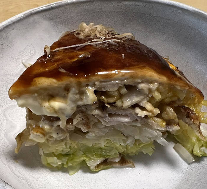 試してガッテン風広島お好み焼き