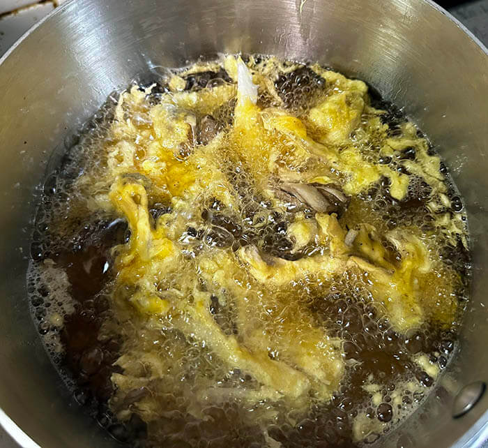 冷やしぶっかけ天ぷら蕎麦