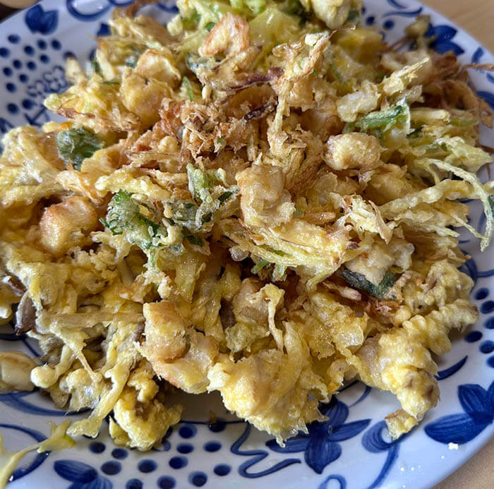 冷やしぶっかけ天ぷら蕎麦