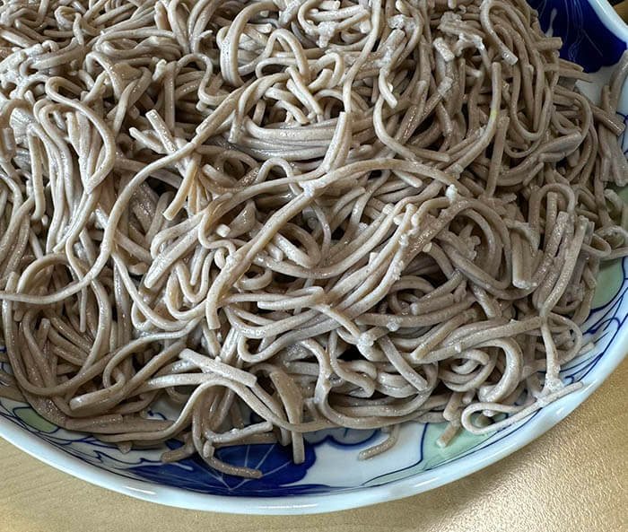 冷やしぶっかけ天ぷら蕎麦
