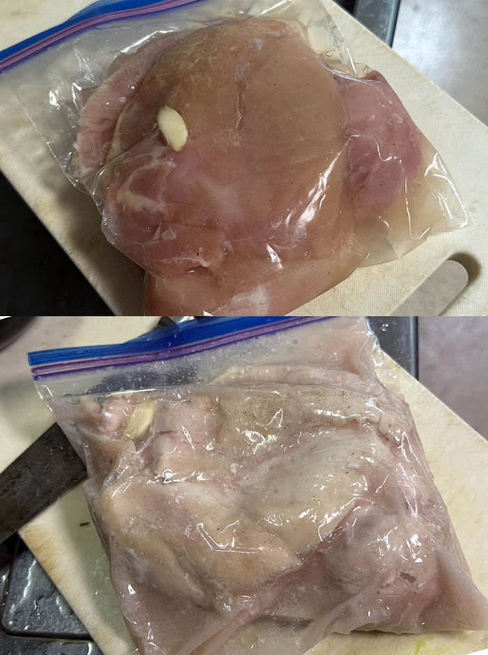 よだれ鶏+アスパラガスの高菜炒め