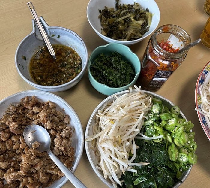 残り野菜の和え麺