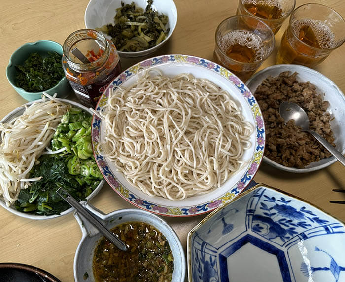 残り野菜の和え麺