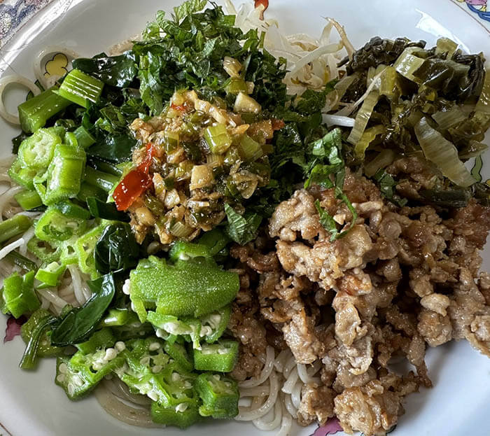 残り野菜の和え麺