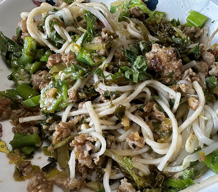 残り野菜の和え麺