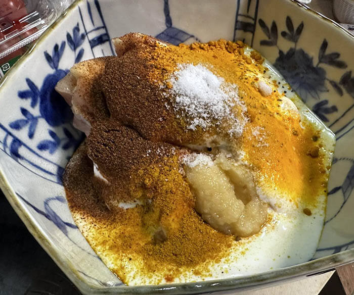 タンドリーチキンと夏野菜のオーブン焼き