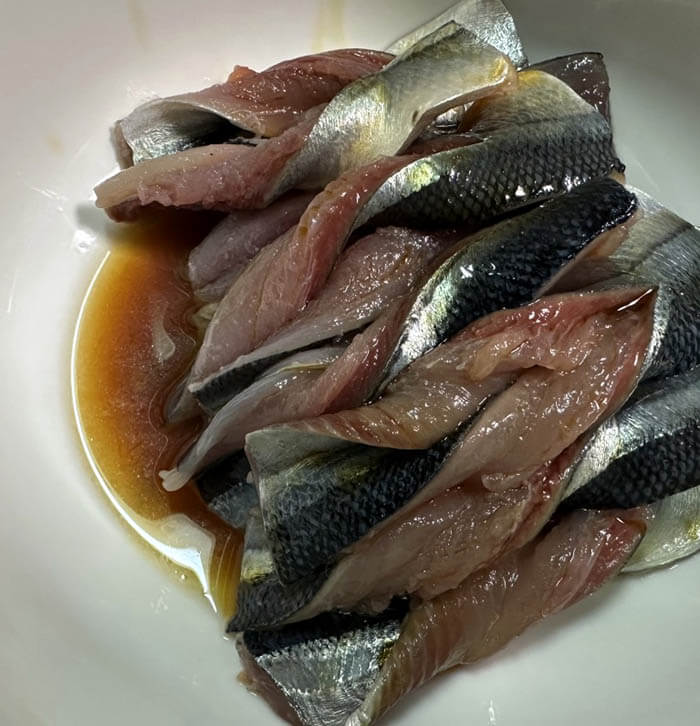 秋刀魚の手綱焼き