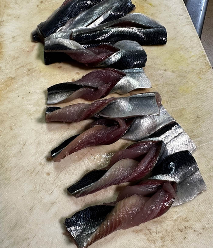 秋刀魚の手綱焼き