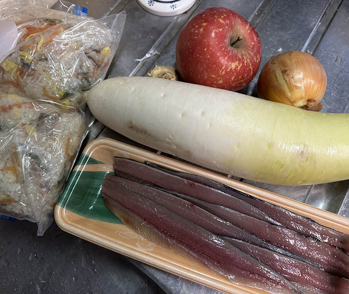 秋刀魚の手綱焼き