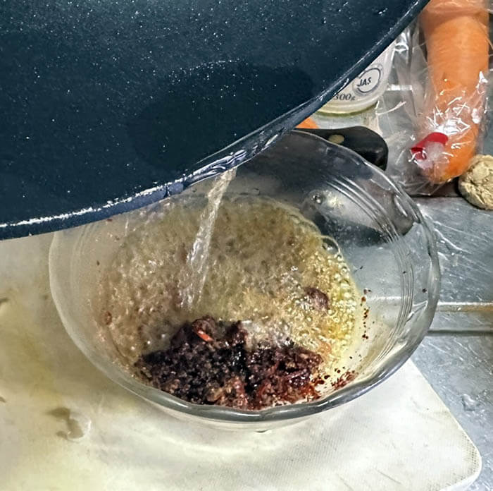 塩タラの中華蒸しと酸辣湯