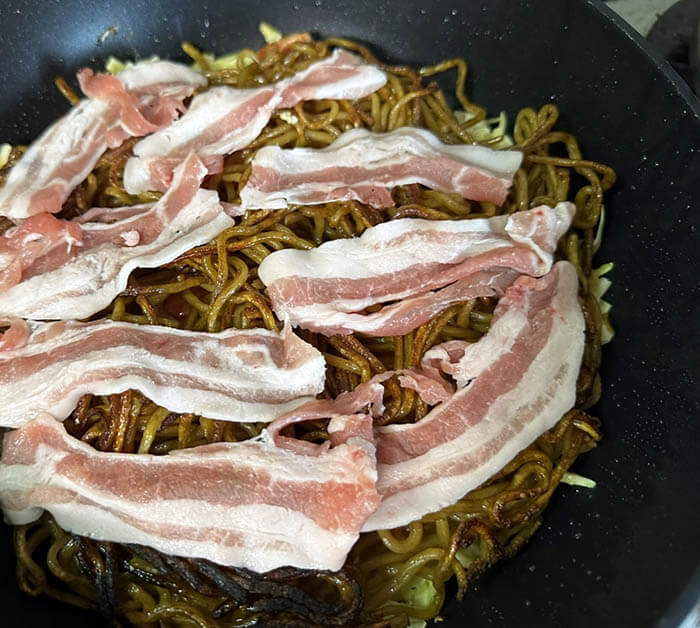 キムチ入りモダン焼き