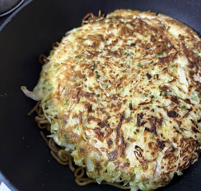 キムチ入りモダン焼き