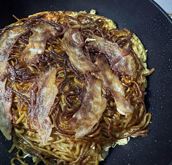 キムチ入りモダン焼き