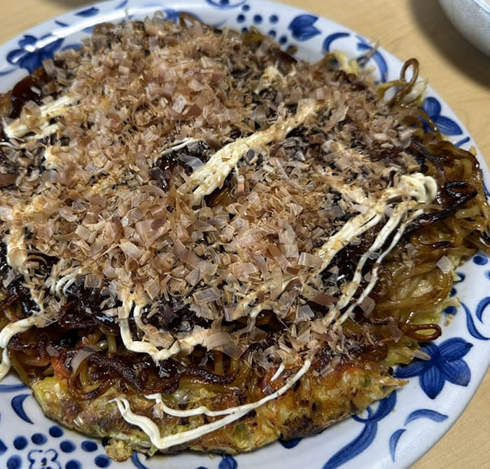 キムチ入りモダン焼き