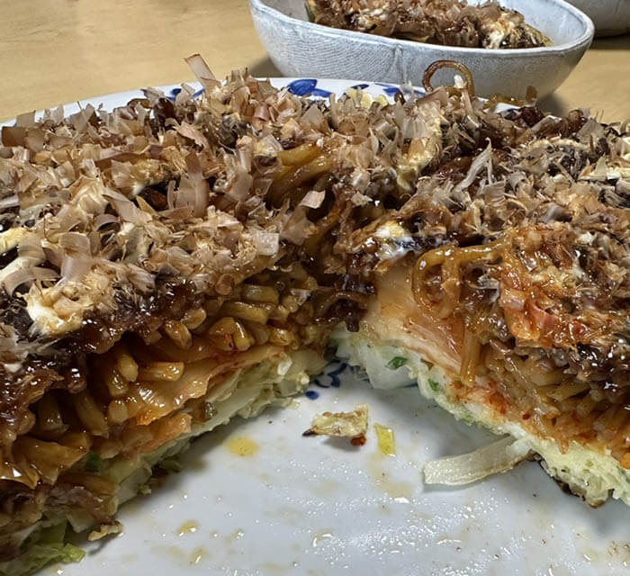 キムチ入りモダン焼き