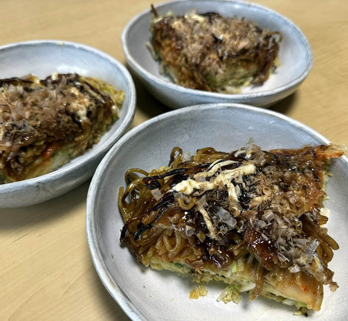 キムチ入りモダン焼き