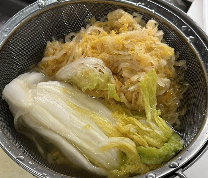 酸菜と豚肉春雨炒め