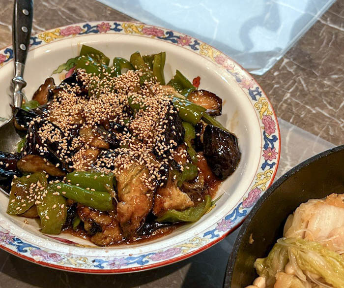酸菜と豚肉春雨炒め