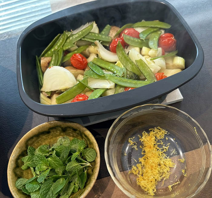 ホタテのレモンクリームパスタ