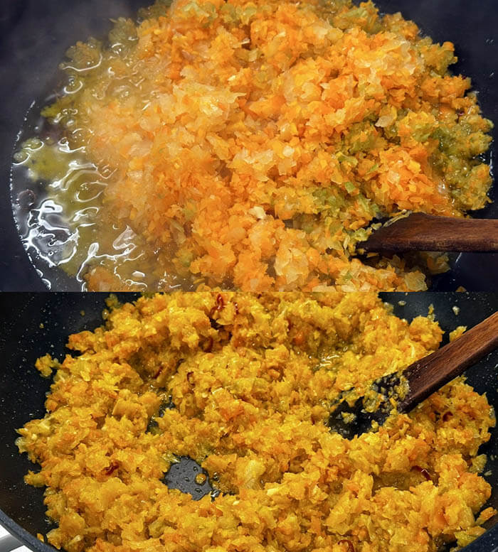 カニのビスク風パスタ