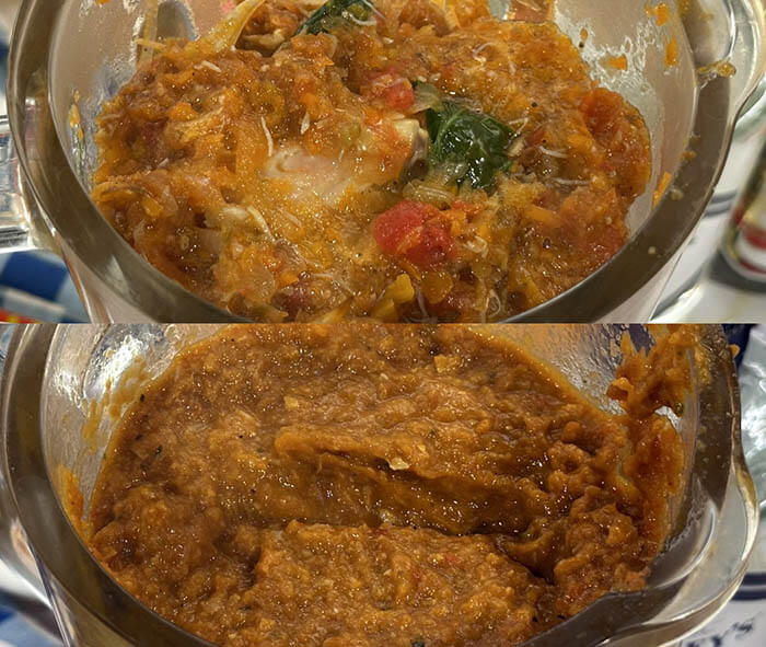 カニのビスク風パスタ