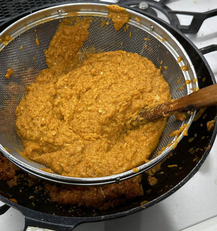 カニのビスク風パスタ