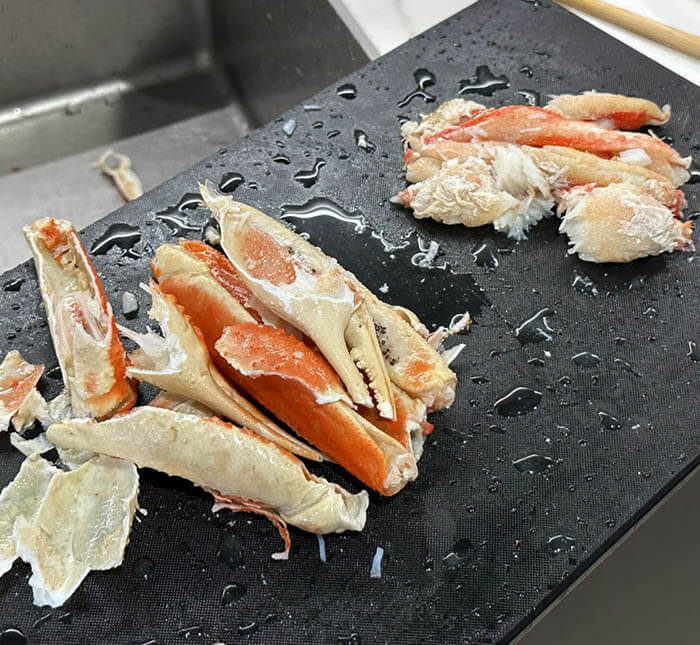 カニのビスク風パスタ