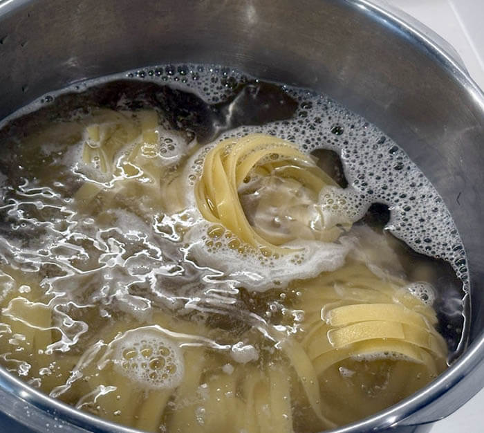 カニのビスク風パスタ