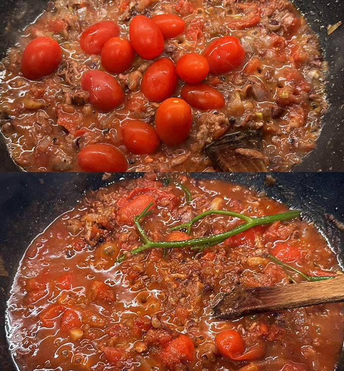 ホタルイカのラグーのパスタ