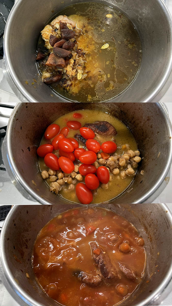 260312豚肉とひよこ豆とあんずの煮込み